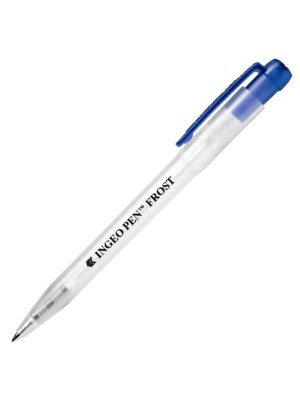 Plastic Pen Ingeo Frost Retractable Penswith ink colour Blue